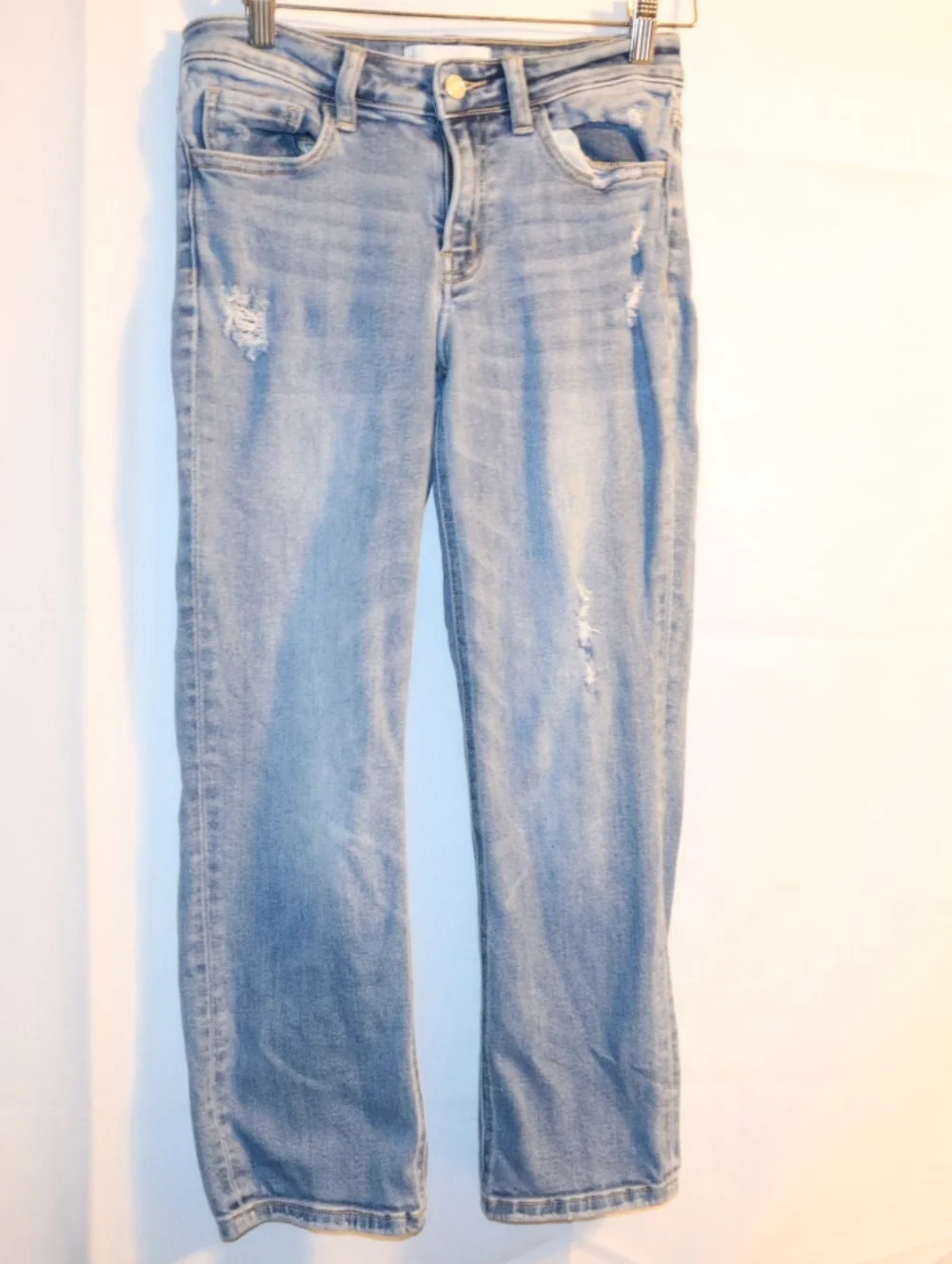 Flying Monkey Vervet Blue Distressed Straight Jeans Size 26